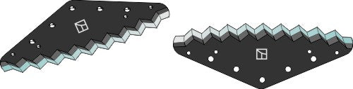 Food mixer knives - DURAFACE