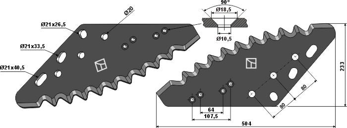 Food mixer knives - hard metal faced