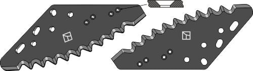 Food mixer knives - hard metal faced