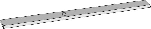 Lateral knife 1000mm