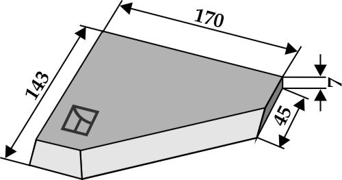 Left-side corner knife