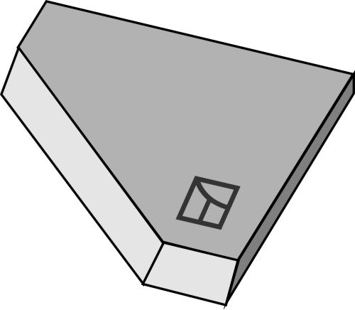 Right-side corner knife