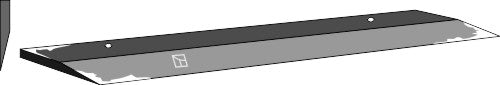 Lateral knife 615mm - left model