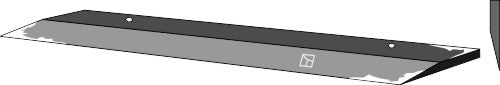 Lateral knife 615mm - right model