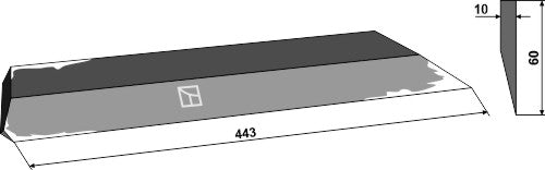 Lateral knife 443mm - left model