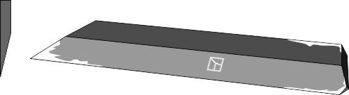 Lateral knife 443mm - right model