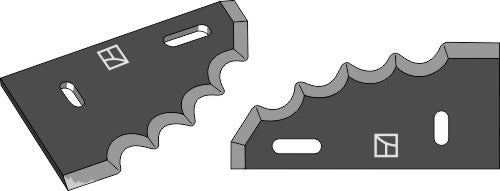 Food mixer knives, right