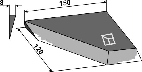 Left-side corner knife