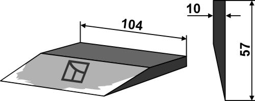 Lateral knife 104mm