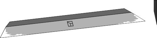 Lateral knife 580mm