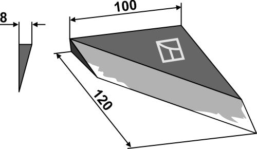 Left-side corner knife