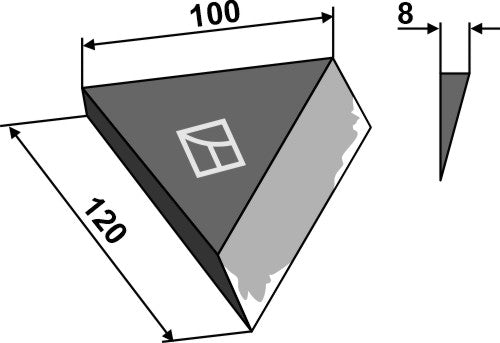 Right-side corner knife