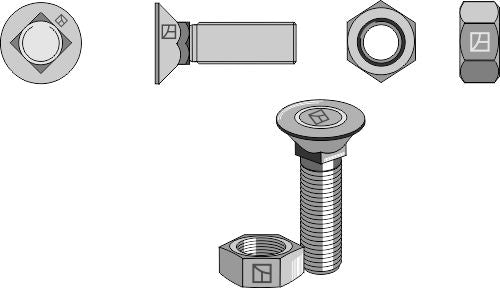 Plough bolt 7/16''UNF