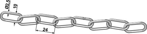 Safety-chain, galvanized