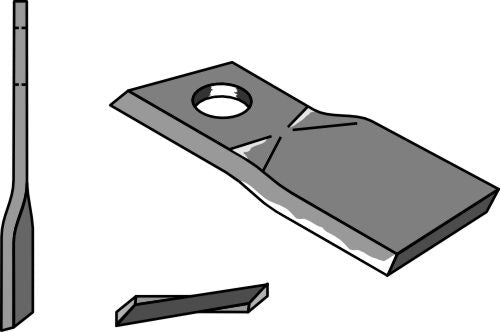 Rotary mower blade 107x49mm