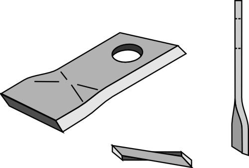 Rotary mower blade 98x48mm