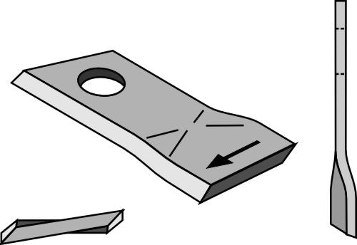 Rotary mower blade 98x48mm