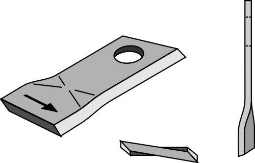 Rotary mower blade 106x48mm