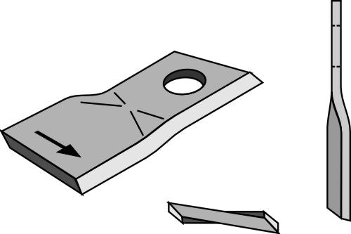 Rotary mower blade 112x48mm