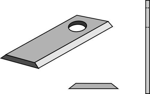 Rotary mower blade 98x40mm