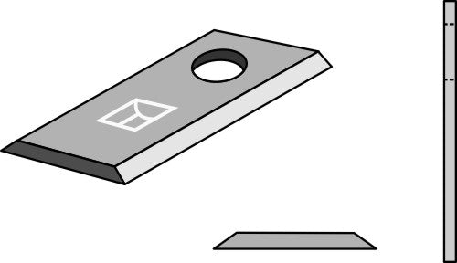 Rotary mower blade 97x50mm