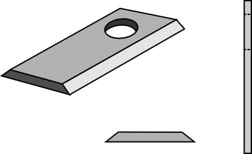 Rotary mower blade 83x40mm
