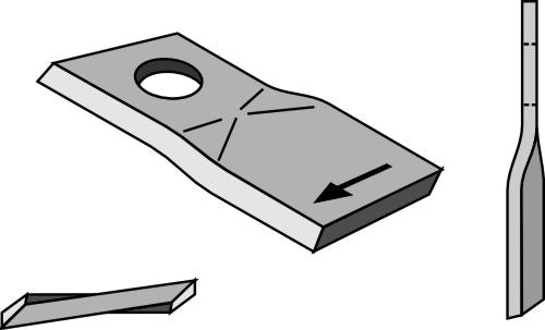 Rotary mower blade 90x50mm