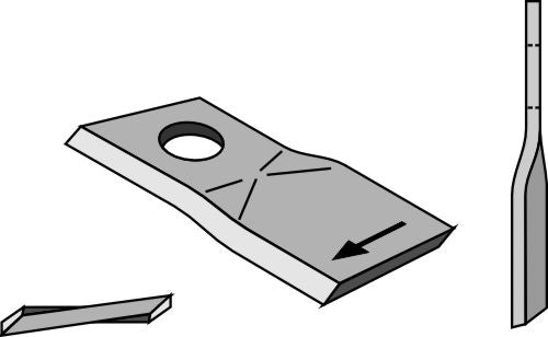 Rotary mower blade 96x50mm