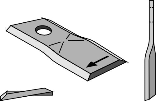 Rotary mower blade 95x45mm
