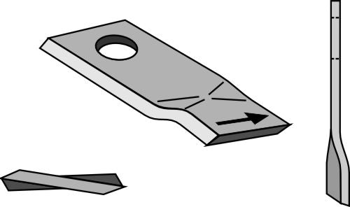 Rotary mower blade 96x48mm