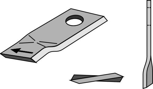 Rotary mower blade 93x47mm