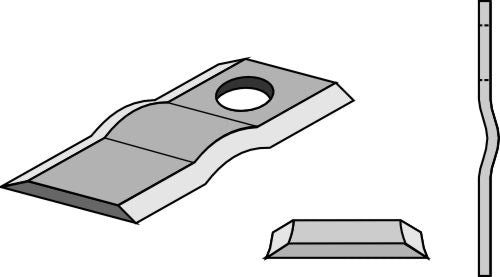 Rotary mower blade 105x47mm