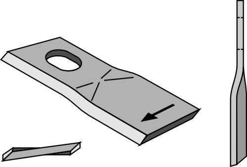 Rotary mower blade 126x48mm