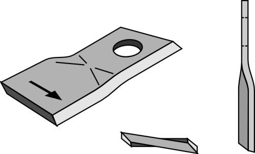 Rotary mower blade 107x48mm