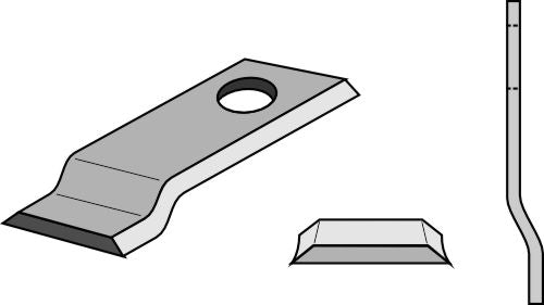 Rotary mower blade 96x40mm