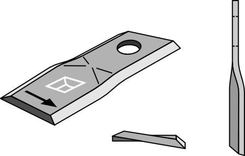 Rotary mower blade 122x45mm