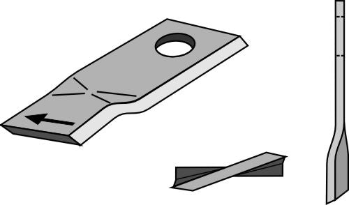 Rotary mower blade 100x47mm