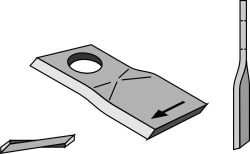 Rotary mower blade 94x47mm