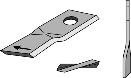 Rotary mower blades 105x48mm