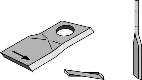Rotary mower blade 94x47mm