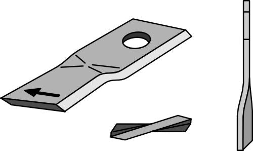 Rotary mower blade 114x47mm