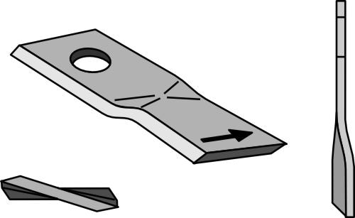 Rotary mower blade 114x47mm