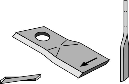 Rotary mower blade 100x40mm