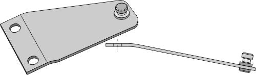Fixing for rotary mower blades 210x126mm