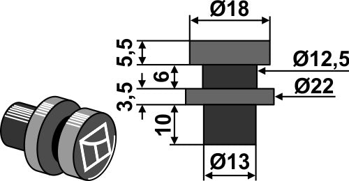 Holding pin