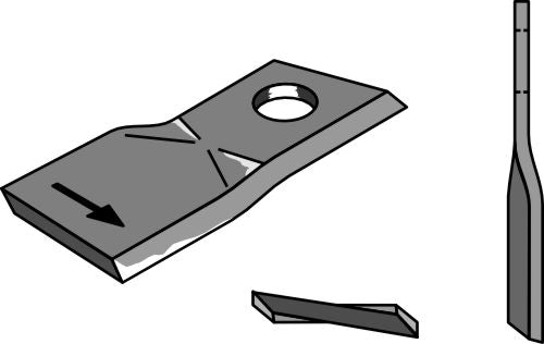 Rotary mower blade 118x48mm