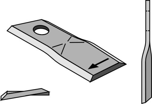 Rotary mower blade 87x40mm