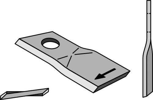 Rotary mower blade 105x45mm