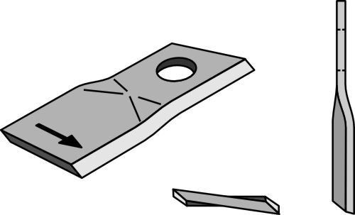 Rotary mower blade 105x45mm