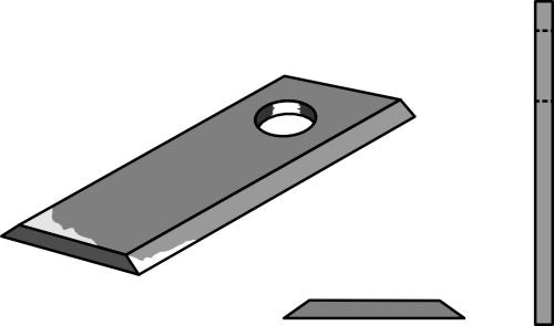 Rotary mower blade 114x50mm